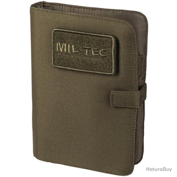 Porte-carnet tactique Mil-Tec Medium polyester enduit PU 18,5 � 3,5 � 24,5 cm 390 g avec bloc-notes 