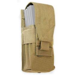Porte-chargeur AK / AR15 1X2 Bulldog Tactical Gear Coyote 7.62 / 5.56