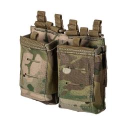 Porte-chargeur double AR 5.11 Tactical Flex 2.0 &agrave; insert de r&eacute;tention en nylon 500D Multicam