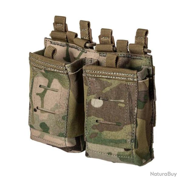 Porte-chargeur double AR 5.11 Tactical Flex 2.0 � insert de r�tention en nylon 500D Multicam