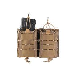 Porte-chargeur double Mil-Tec Open Top Flex pour M4 Dark Coyote