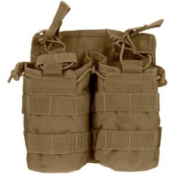 Porte-chargeur double Mil-Tec Open Top pour M4 polyester Oxford PVC compatible MOLLE avec sandow Dar