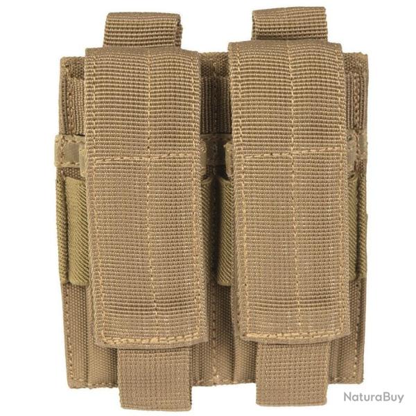 Porte-chargeur double Mil-Tec pour pistolet polyester PVC compatible MOLLE avec hauteur r�glable Coy