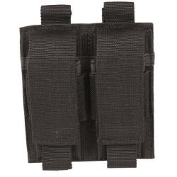 Porte-chargeur double Mil-Tec pour pistolet polyester PVC compatible MOLLE avec hauteur r&eacute;glable Noi