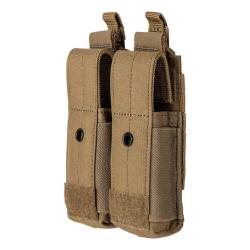 Porte-chargeur double pistolet 5.11 Tactical Flex en nylon 500D avec oeillet de drainage Kangaroo