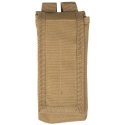 Porte-chargeur Mil-Tec pour AK47 polyester enduit PVC 7 &times; 7 &times; 19 cm MOLLE pour deux chargeurs Coyote