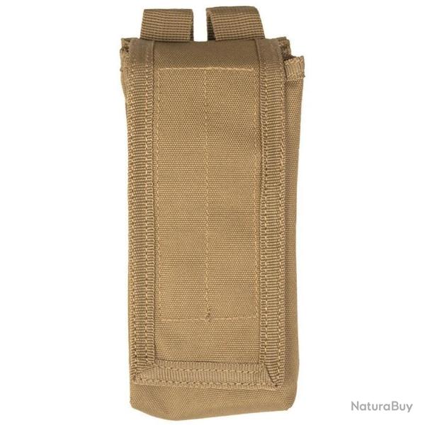 Porte-chargeur Mil-Tec pour AK47 polyester enduit PVC 7 � 7 � 19 cm MOLLE pour deux chargeurs Coyote