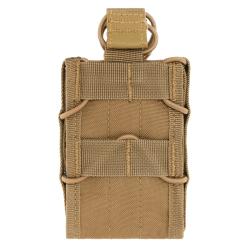 Porte-chargeur simple Mil-Tec Open Top pour M4 polyester Oxford PVC compatible MOLLE avec sandow Dar