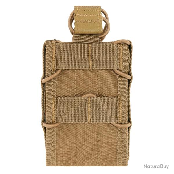 Porte-chargeur simple Mil-Tec Open Top pour M4 polyester Oxford PVC compatible MOLLE avec sandow Dar