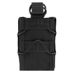 Porte-chargeur simple Mil-Tec Open Top pour M4 polyester Oxford PVC compatible MOLLE avec sandow Noi