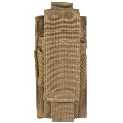 Porte-chargeur simple Mil-Tec pour pistolet polyester PVC compatible MOLLE avec hauteur r&eacute;glable Coy