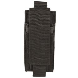 Porte-chargeur simple Mil-Tec pour pistolet polyester PVC compatible MOLLE avec hauteur r&eacute;glable Noi