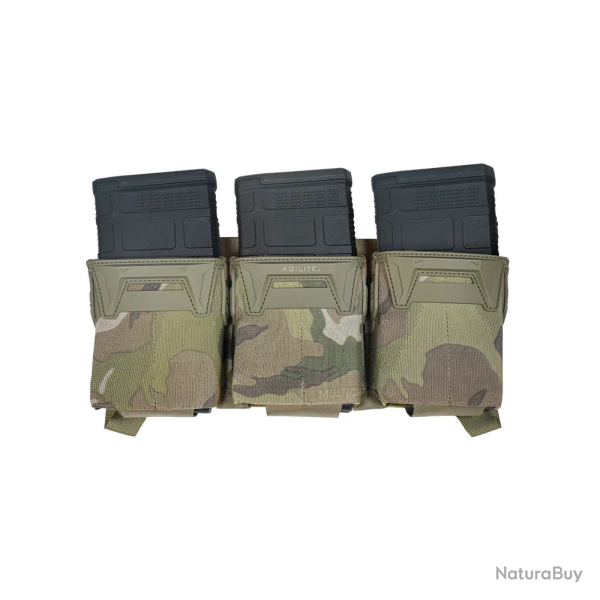 Porte-chargeur triple Agilite Pincer� Placard .308 / 7.62 x 51 mm / 6.8 x 51 mm Multicam