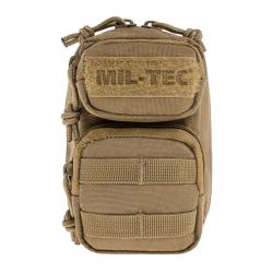 Porte-cl&eacute;s Mil-Tec en forme de mini sac &agrave; dos Assault Pack Coyote