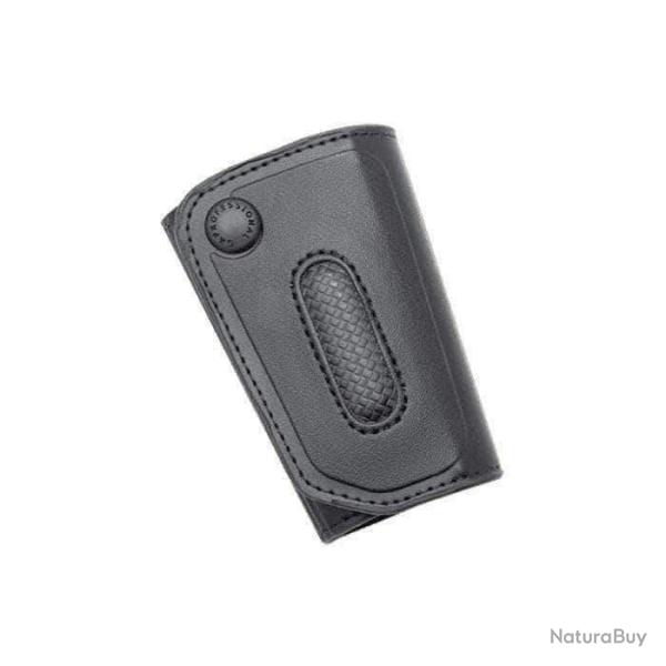 Porte-cl�s silencieux GK Pro Copland cuir synth�tique clip ceinturon anneau amovible Noir