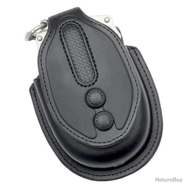 Porte-menottes GK Pro Copland grand mod�le cuir synth�tique port bidirectionnel Noir