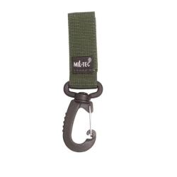 Porte-mousqueton Mil-Tec MOLLE en polypropyl&egrave;ne largeur 2,5 cm longueur 7 cm avec auto-agrippant Ver