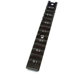 Rail Picatinny UTG MIL-STD 155 mm Noir
