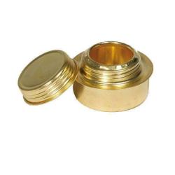 R&eacute;chaud &agrave; alcool Mil-Tec en laiton bo&icirc;te ronde 8 &times; 5 cm pour cuisson bivouac Autre