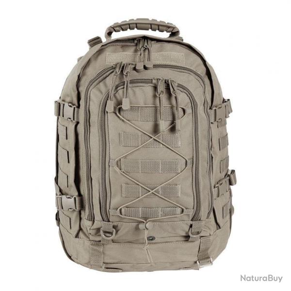 Sac � dos Ares modulable 45/60L � soufflet, dos rigide et syst�me MOLLE, environ 2 kg Coyote