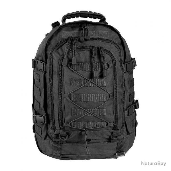Sac � dos Ares modulable 45/60L � soufflet, dos rigide et syst�me MOLLE, environ 2 kg Noir