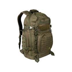 Sac &agrave; dos Ares Trek 60L en polyester 600D enduit PVC, dos ventil&eacute; et porte-piolets Vert olive