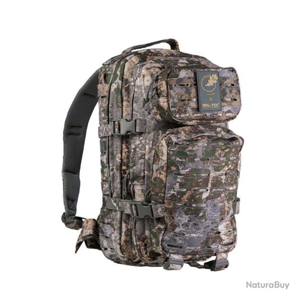 Sac � dos d'assaut Mil-Tec US 20 litres CIV-TEC polyester PVC avec syst�me Laser Cut frontal et bret