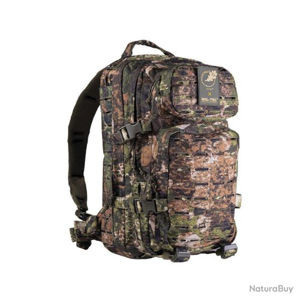 Sac � dos d'assaut Mil-Tec US 20 litres CIV-TEC polyester PVC avec syst�me Laser Cut frontal et bret