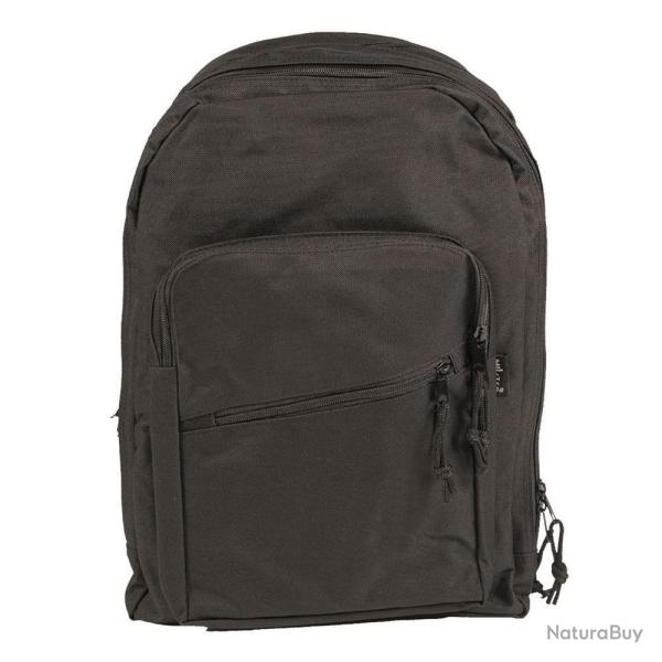 Sac � dos Mil-Tec Day Pack 25L polyester enduit PVC avec organisateur et bretelles rembourr�es Noir