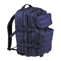 Sac &agrave; dos Mil-Tec US Assault Large 36L polyester 600D enduit PVC version monochrome Bleu marine