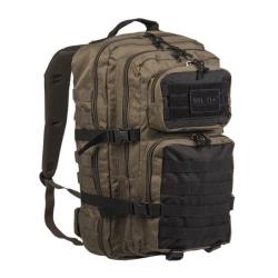 Sac &agrave; dos Mil-Tec US Assault Ranger 36L polyester enduit PVC MOLLE avec poche hydratation Noir