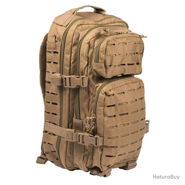 Sac � dos Mil-Tec US Assault Small 20L Laser Cut polyester enduit PVC 42 � 20 � 25 cm 1 100 g Coyote