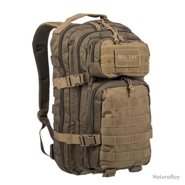 Sac � dos Mil-Tec US Assault Small 20L version bicolore polyester enduit PVC MOLLE 42 � 20 � 25 cm C