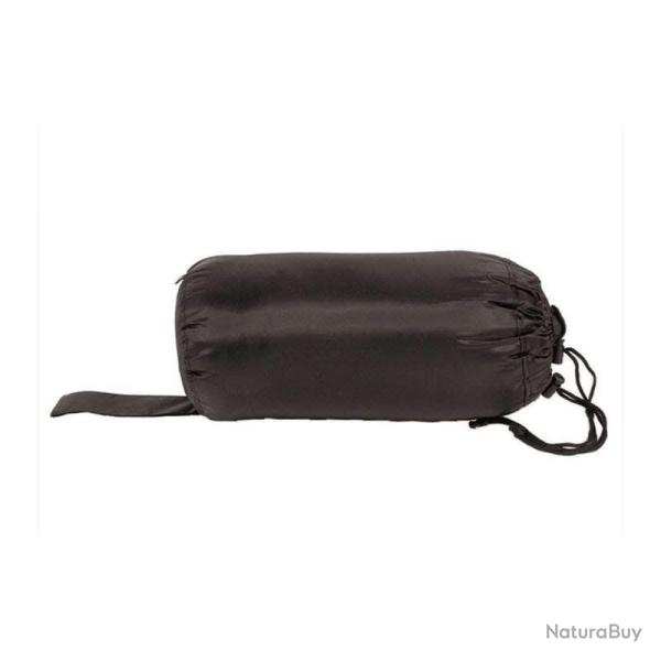 Sac de couchage Mil-Tec Commando �t� format momie polyester confort +15 �C extr�me +10 �C Noir Zip �