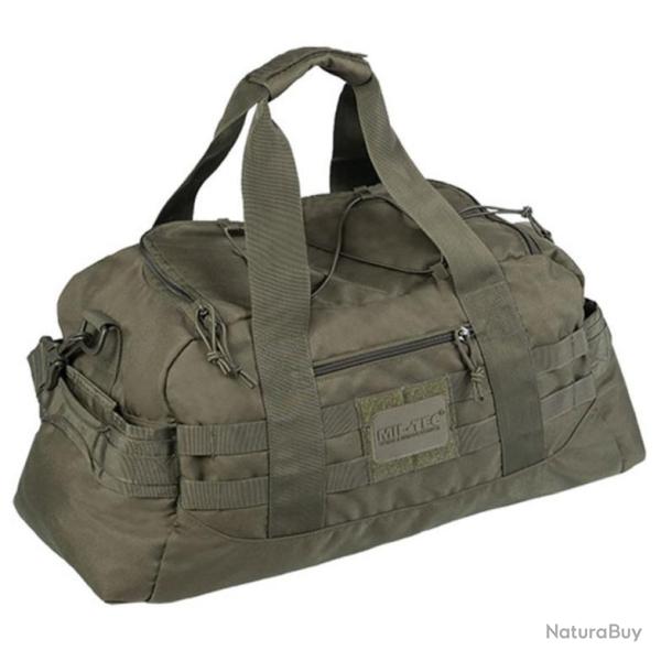 Sac de voyage Mil-Tec Cargo Combat 25 litres polyester enduit PU compatible MOLLE Vert olive 25L