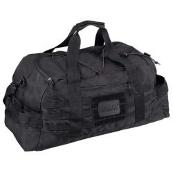 Sac de voyage Mil-Tec Cargo Combat 54L polyester enduit PU avec MOLLE et bandouli&egrave;re amovible Noir