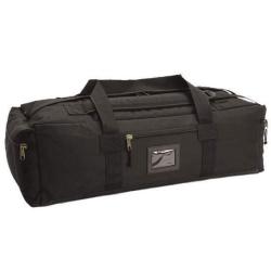 Sac de voyage Mil-Tec TAP Commando 72L polyester enduit PVC d&eacute;perlant &agrave; fond renforc&eacute; Noir