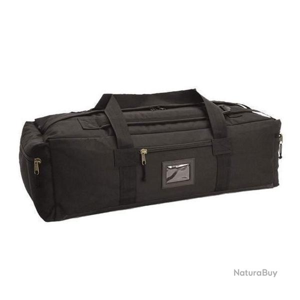 Sac de voyage Mil-Tec TAP Commando 72L polyester enduit PVC d�perlant � fond renforc� Noir