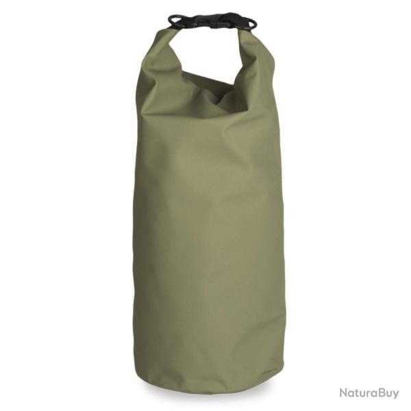 Sac �tanche Mil-Tec Titan 10 litres en b�che PVC-polyester avec fermeture roll-top et D-Ring Vert 10