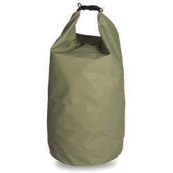 Sac &eacute;tanche Mil-Tec Titan 10 litres en b&acirc;che PVC-polyester avec fermeture roll-top et D-Ring Vert 50