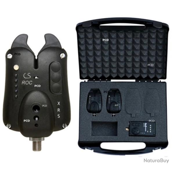 COFFRET CENTRALE + 2 D�TECTEURS CARPSOUNDER ROC XRS BLACK