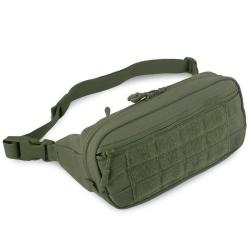 Sacoche banane Mil-Tec Fanny Pack &agrave; ceinture en polyester avec fixations MOLLE en fa&ccedil;ade et poche fi