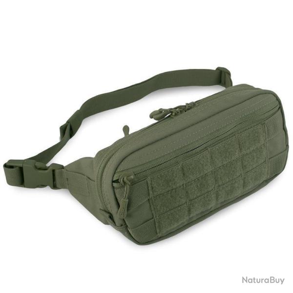 Sacoche banane Mil-Tec Fanny Pack � ceinture en polyester avec fixations MOLLE en fa�ade et poche fi