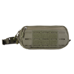 Sacoche banane Mil-Tec Laser Cut polyester 700D 23,5 &times; 12 cm avec ceinture r&eacute;glable Vert Olive