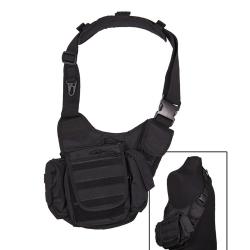 Sacoche bandouli&egrave;re Mil-Tec Sling Bag multifonction en polyester PVC avec rembourrage EVA et fixatio