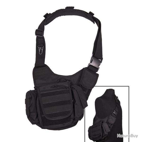 Sacoche bandouli�re Mil-Tec Sling Bag multifonction en polyester PVC avec rembourrage EVA et fixatio