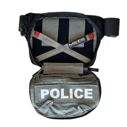 Sacoche de dissimulation Pentagon Runner en polyester 640D 3 L &agrave; poche arme ambidextre Noir