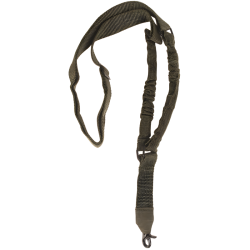 Sangle d'arme 1 point Mil-Tec Tactical Bungee polyester enduit PVC r&eacute;glable 65 &agrave; 123 cm Coyote