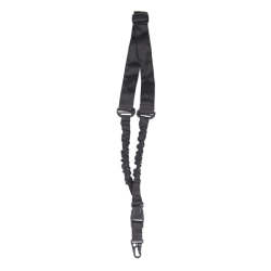 Sangle pour arme 1 point Mil-Tec Basic Bungee polyester avec mousqueton m&eacute;tallique et inserts &eacute;lasti
