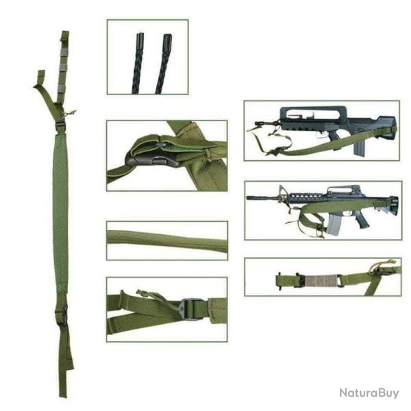Sangle pour arme multi-points ISTC Bulldog Tactical Gear Vert